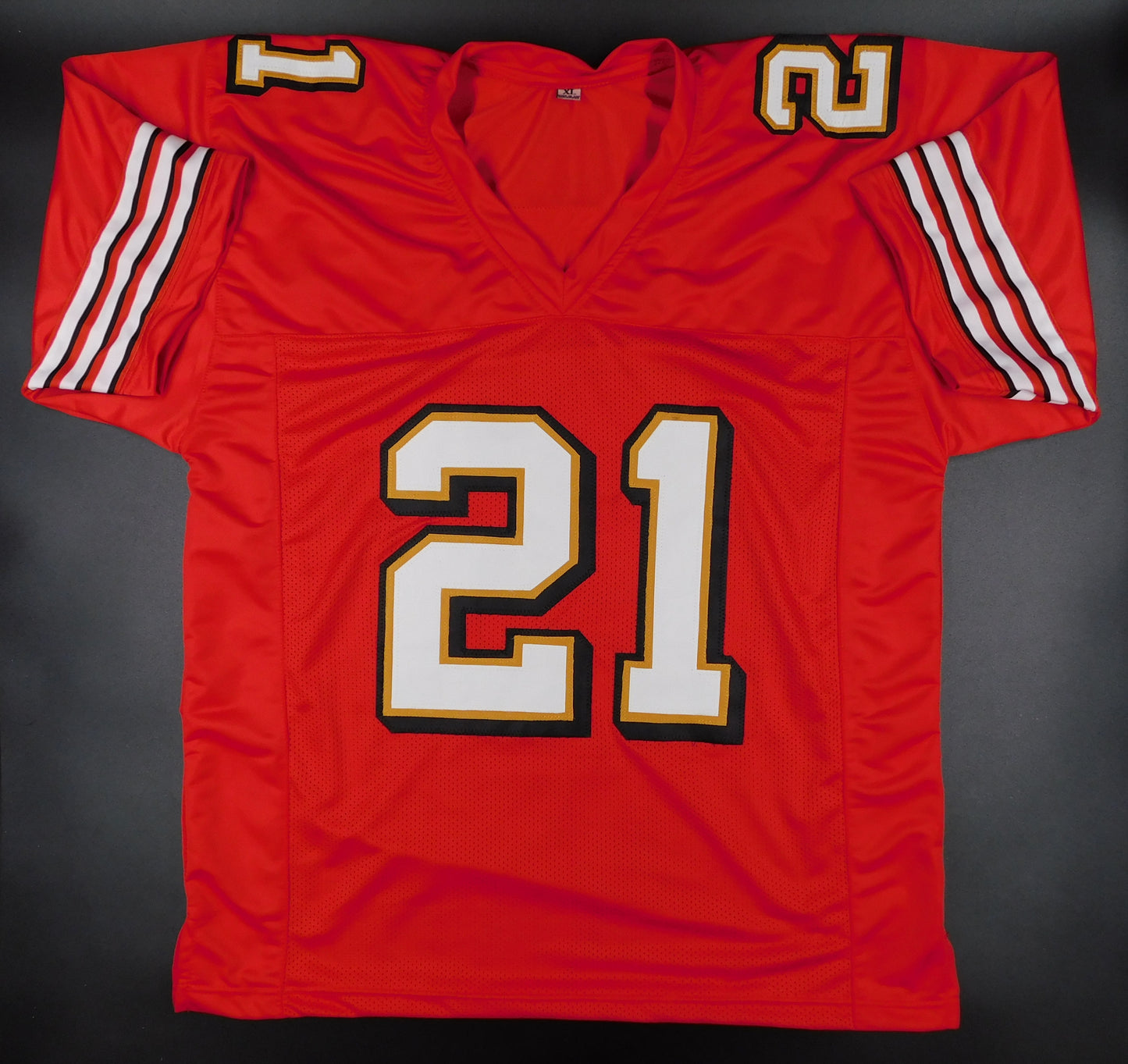 Frank Gore Signed Autographed San Francisco 49ers Throwback Red Football Jersey JSA COA