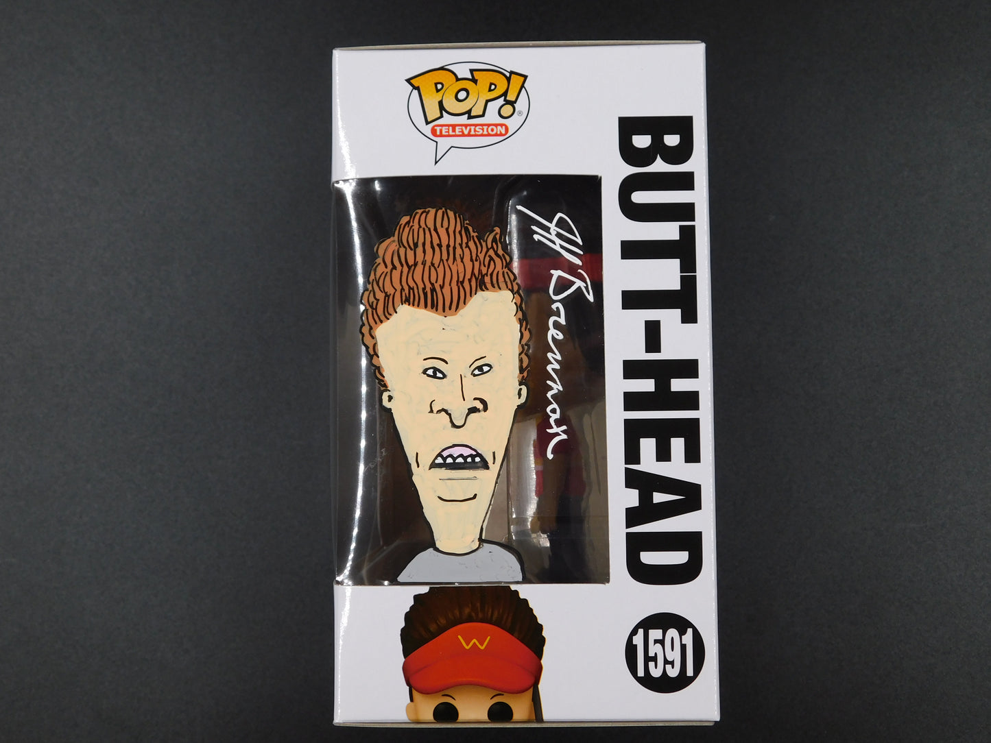 Jeff Brennan Remark Artwork Sketch Signed Funko Pop 1591 Beavis and Butt-Head