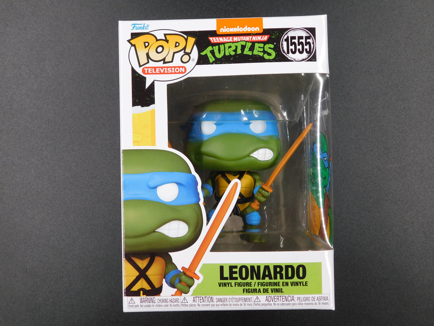 Denny Fincke Remark Artwork Sketch Signed Funko Pop 1556 TMNT Leonardo Teenage Mutant Ninja Turtles