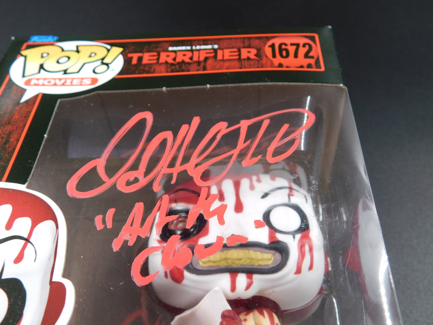 David Howard Thornton Signed Autographed Funko Pop 1672 Art The Clown Terrifier SWAU COA