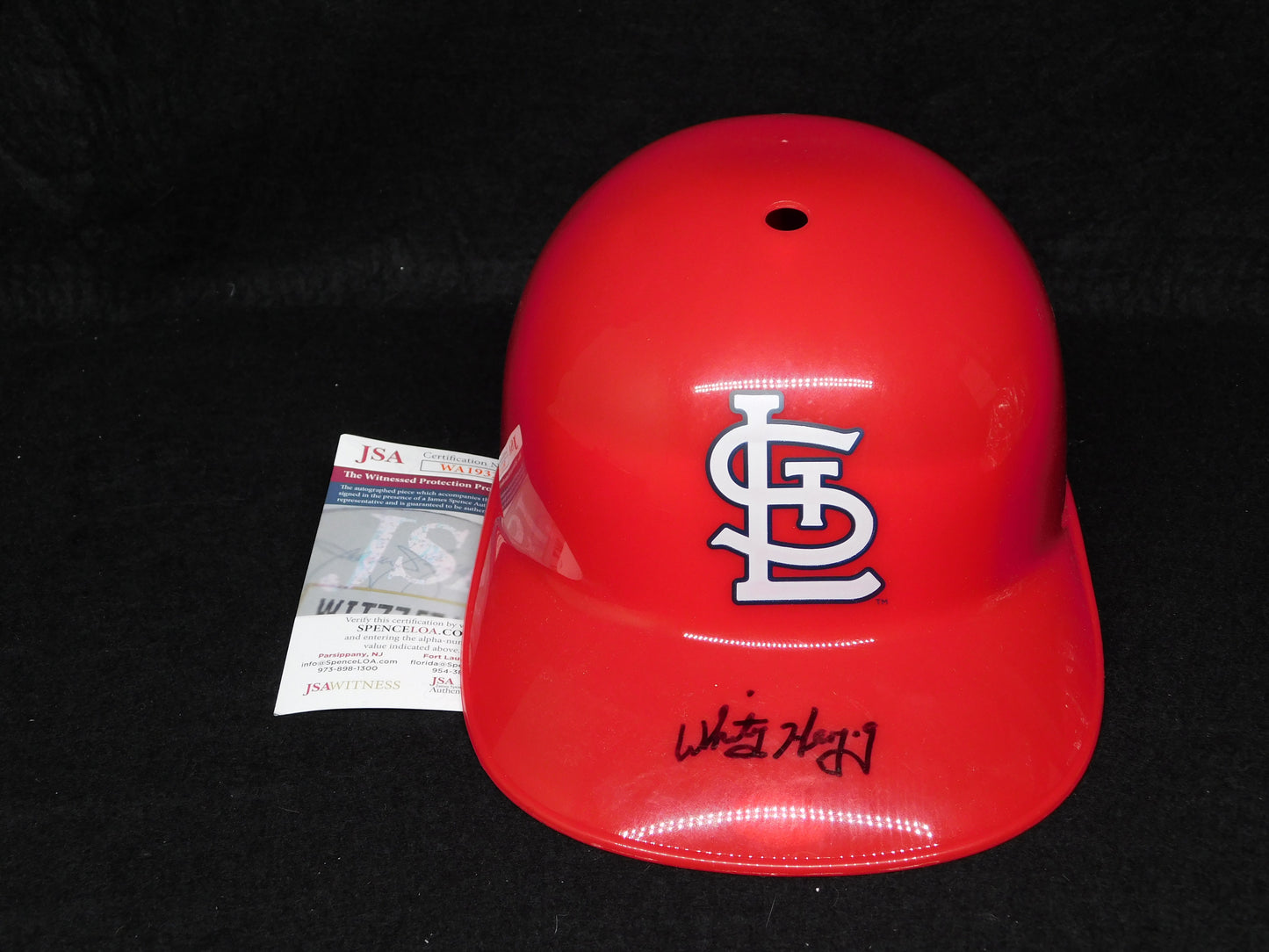 Whitey Herzog Signed Autographed Full Size St Louis Cardinals Batting Helmet JSA COA B