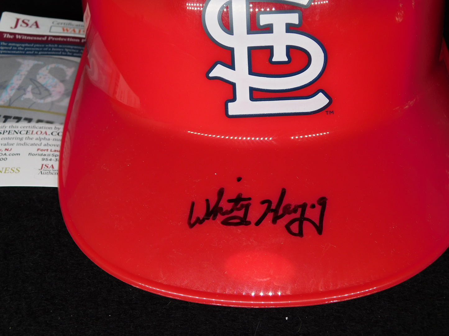 Whitey Herzog Signed Autographed Full Size St Louis Cardinals Batting Helmet JSA COA B