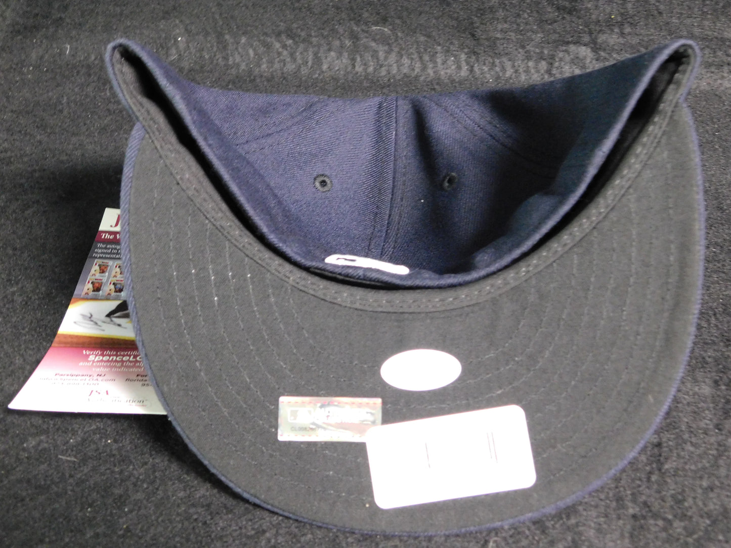 Oswald Peraza Signed Autographed New York Yankees Blue NY Hat Cap JSA COA B