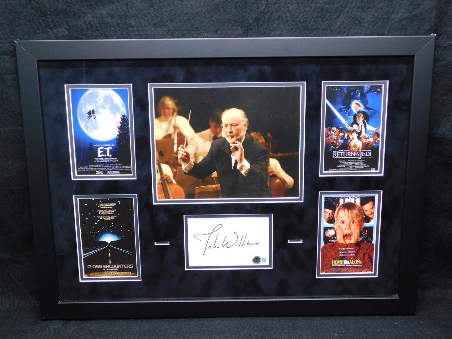John Williams Signed Autographed Framed Display Composer Star Wars Close Encounters Jaws BAS COA