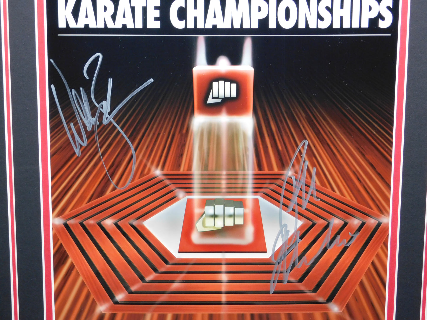 Ralph Macchio & William Zabka Dual Signed Autographed Framed Photo The Karate Kid JSA COA
