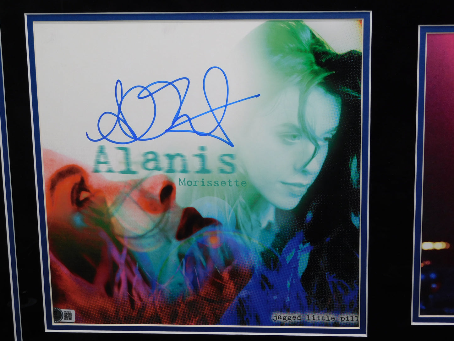 Alanis Morissette Signed Autographed Framed Jagged Little Pill Album Record BAS COA
