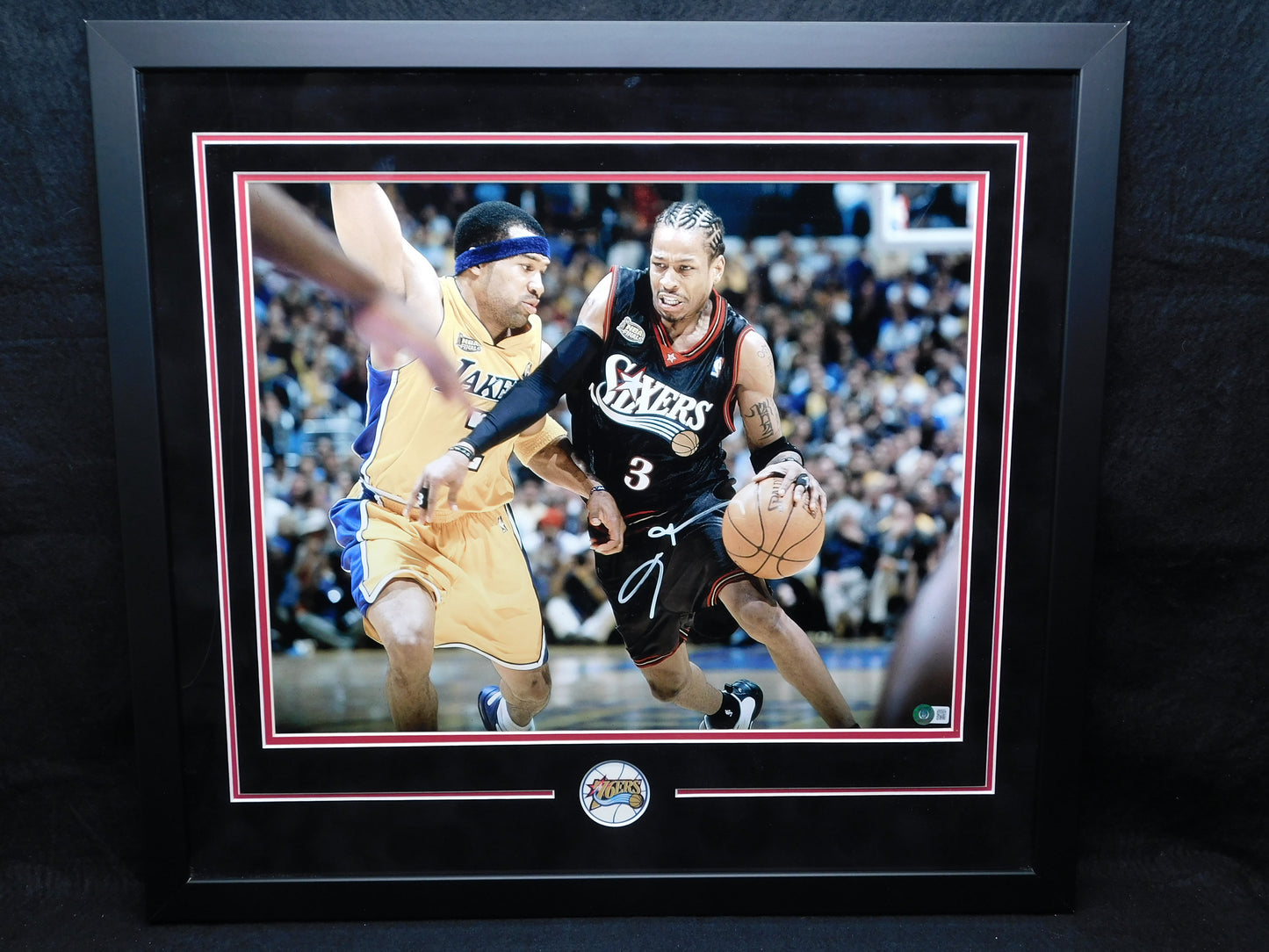 Allen Iverson AI Signed Autographed Framed 16x20 Photo Philadelphia 76ers BAS COA