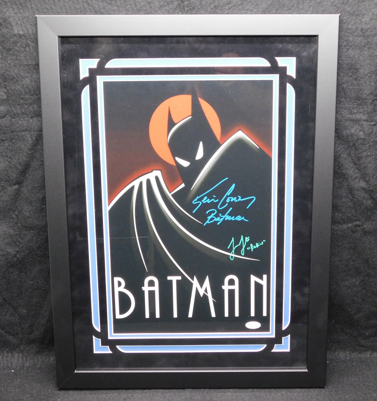 Kevin Conroy & Loren Lester Signed Autographed Framed 11x17 Photo Batman Animated JSA COA