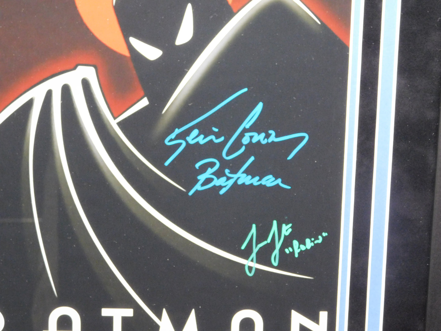 Kevin Conroy & Loren Lester Signed Autographed Framed 11x17 Photo Batman Animated JSA COA
