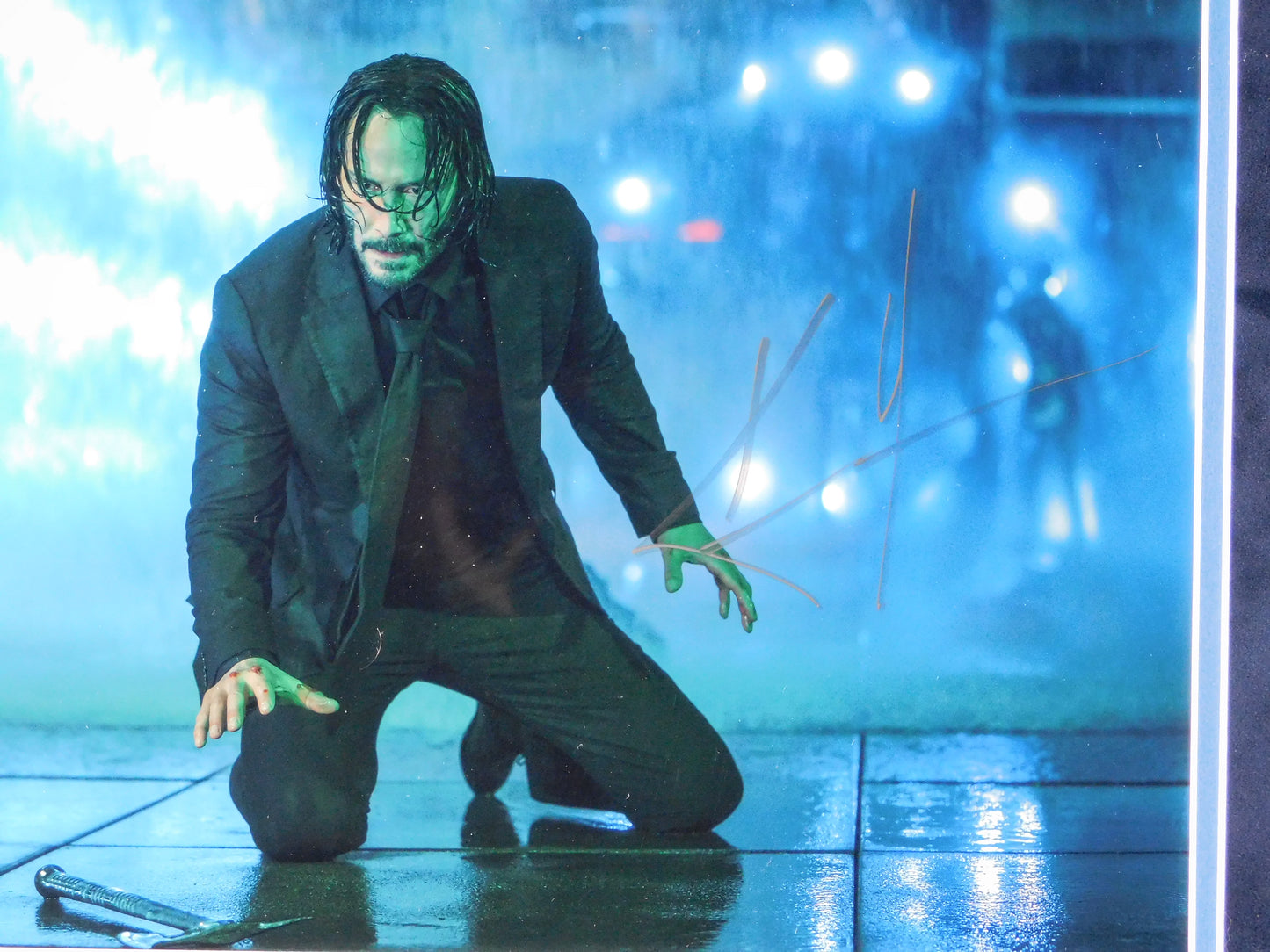 Keanu Reeves Signed Autographed Framed 11x14 Photo John Wick The Matrix JSA COA