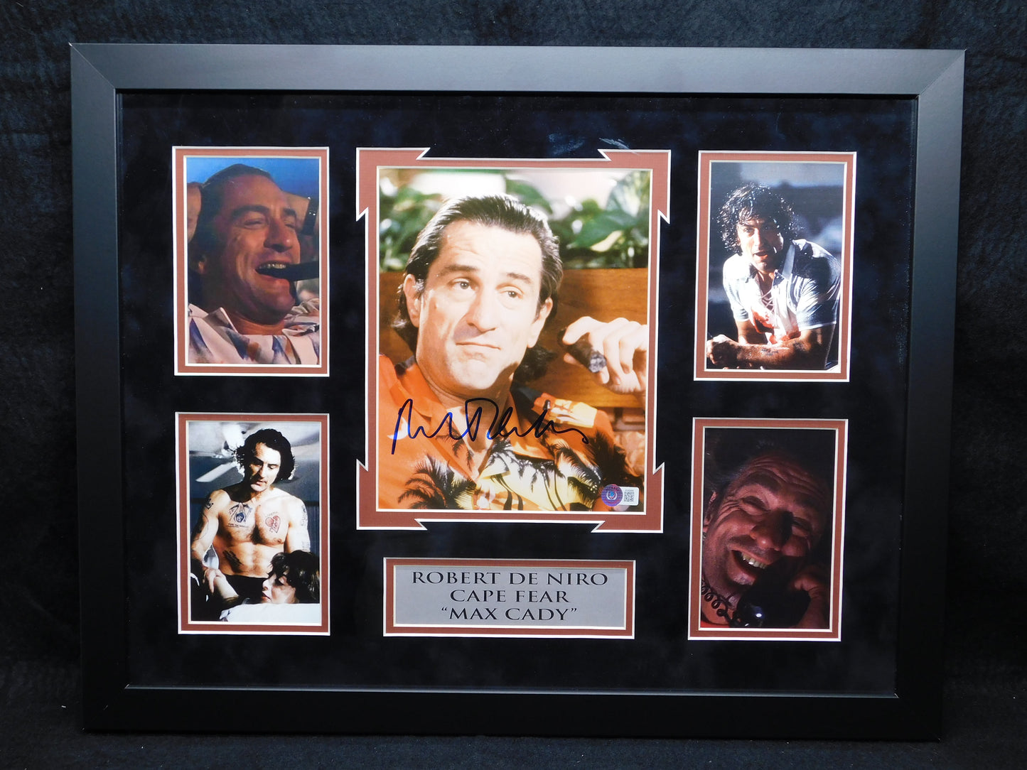 Robert De Niro Signed Autographed Framed 8x10 Photo Cape Fear Goodfellas BAS COA