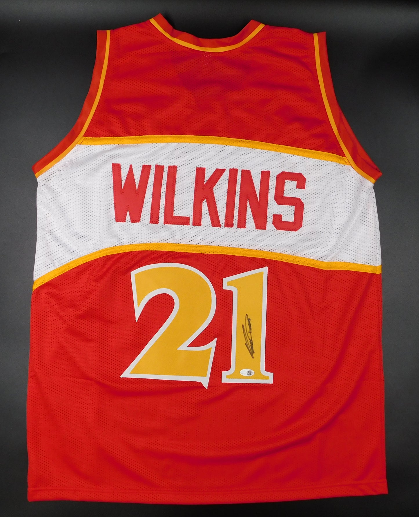 Dominique Wilkins Signed Autographed Atlanta Hawks Basketball Jersey HOF JSA COA