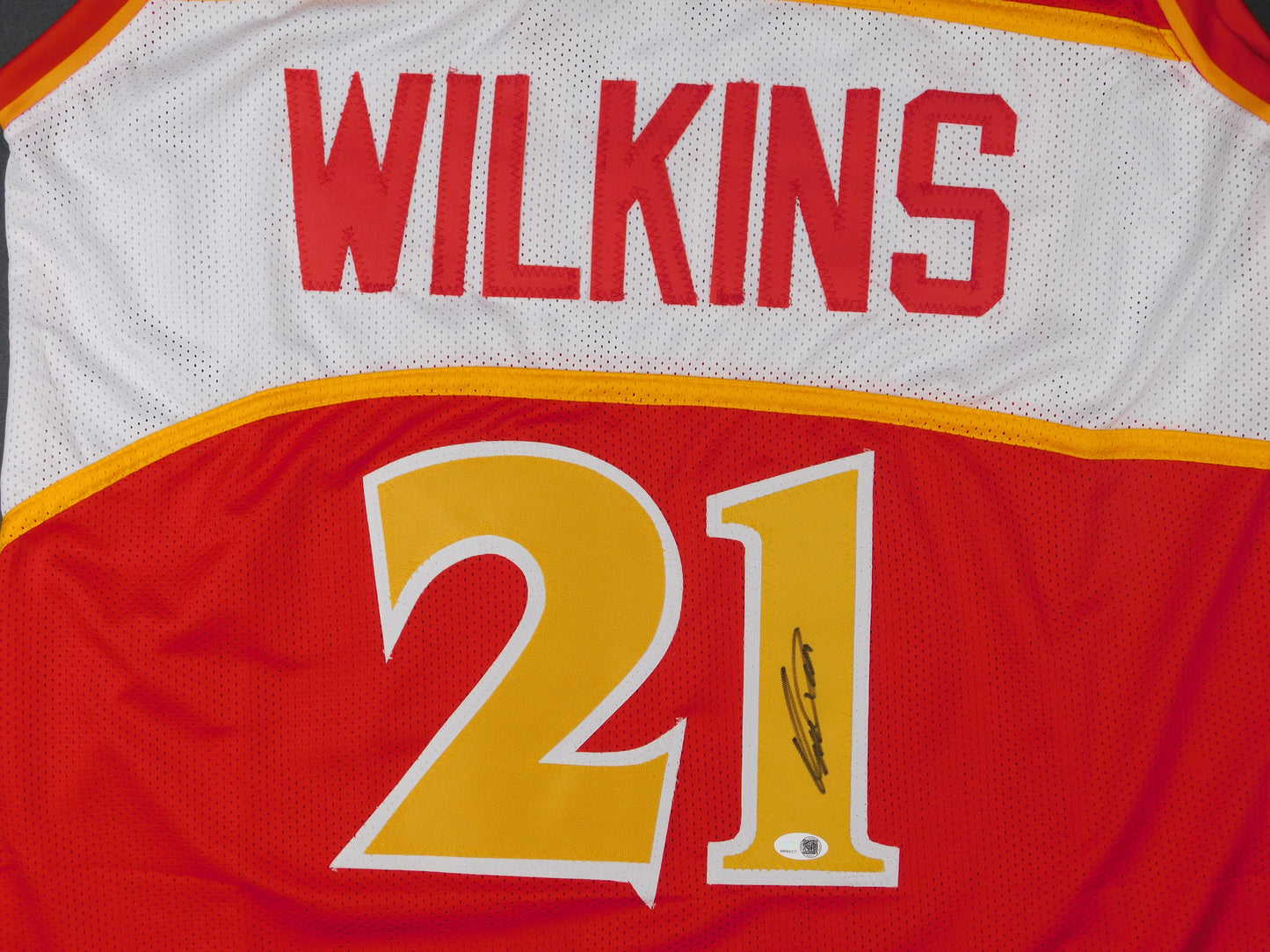 Dominique Wilkins Signed Autographed Atlanta Hawks Basketball Jersey HOF JSA COA