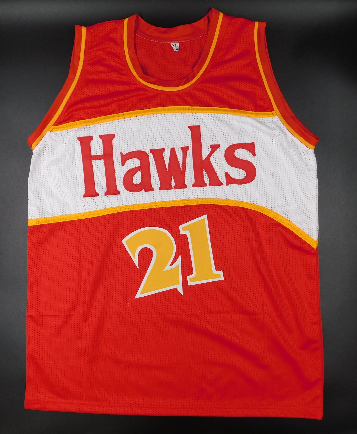 Dominique Wilkins Signed Autographed Atlanta Hawks Basketball Jersey HOF JSA COA