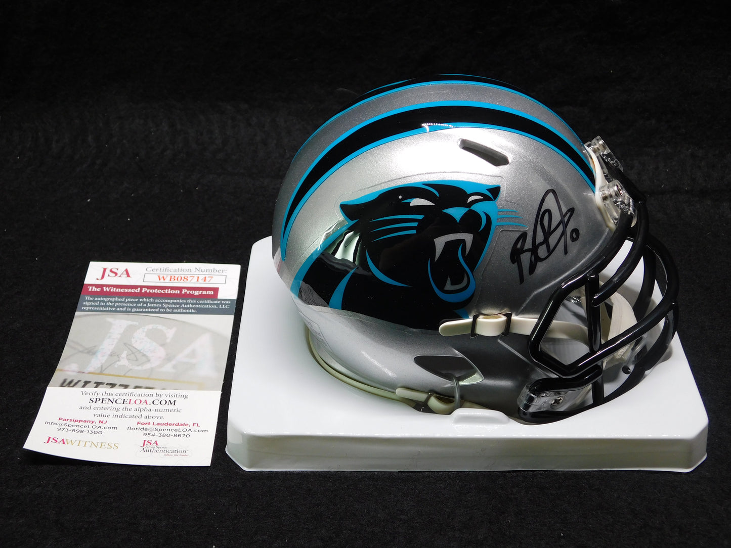 Brian Burns Signed Autographed Carolina Panthers Speed Mini Helmet JSA COA