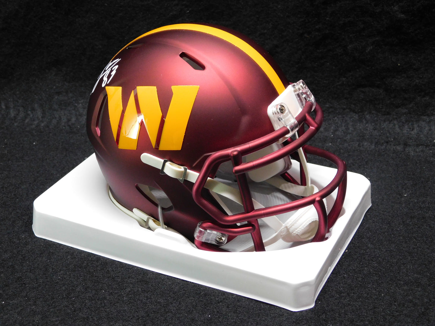 Jaylin Lane Signed Autographed Washington Commanders Speed Mini Helmet BAS COA