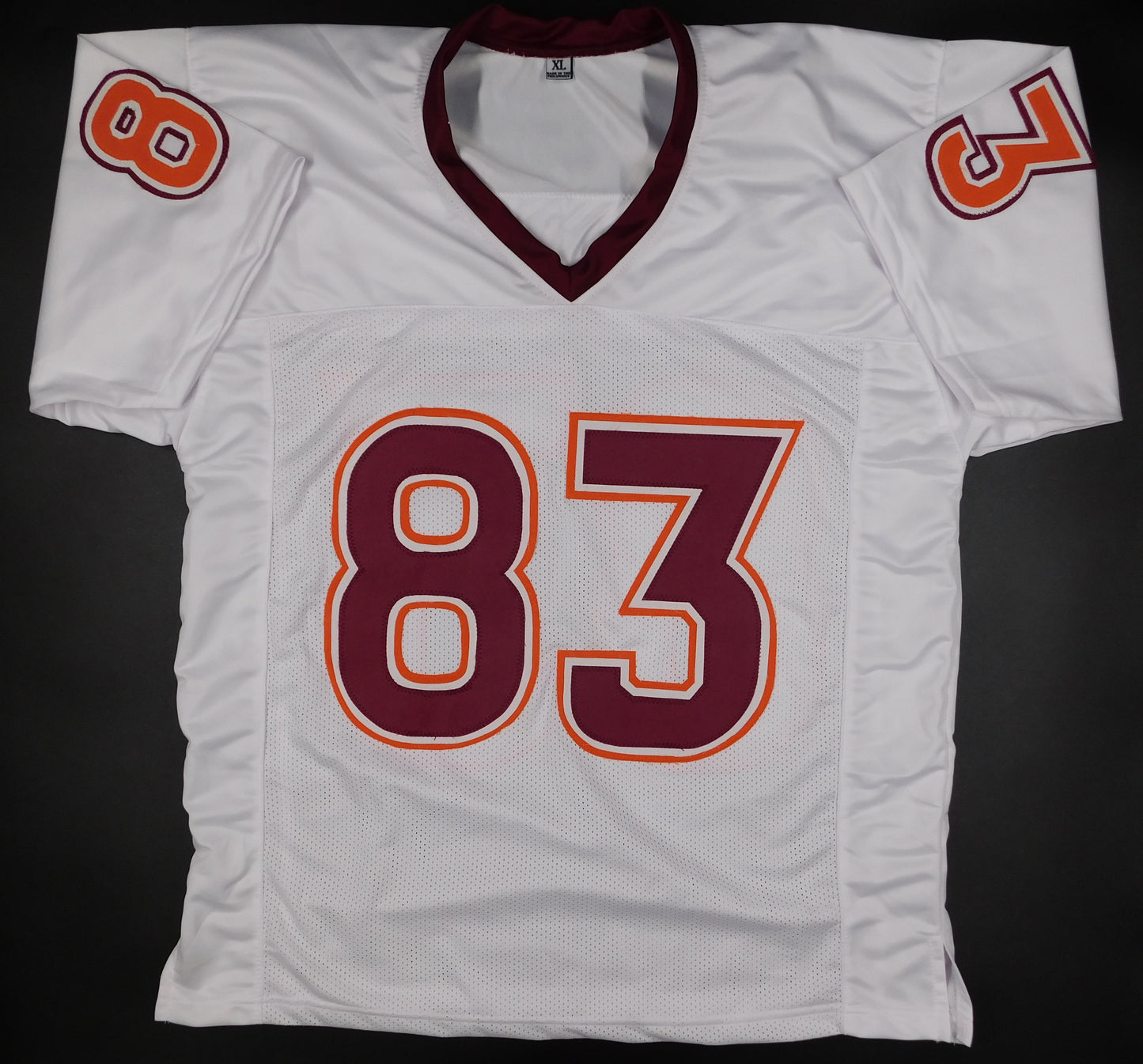 Jaylin Lane Signed Autographed Virginia Tech Hokies White Football Jersey BAS COA