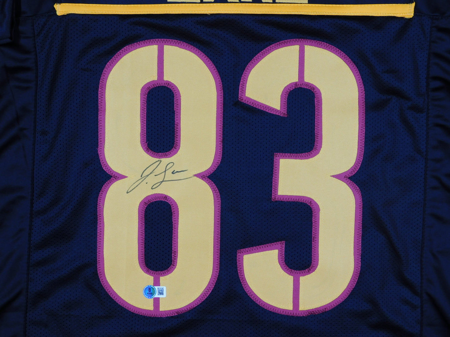 Jaylin Lane Signed Autographed Washington Commanders Black Football Jersey BAS COA