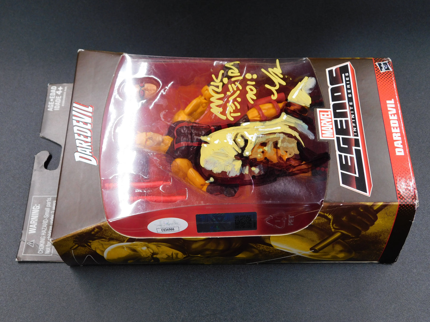 Mark Texeira Signed Autographed Original Hand Painted Artwork Daredevil Action Figure JSA COA