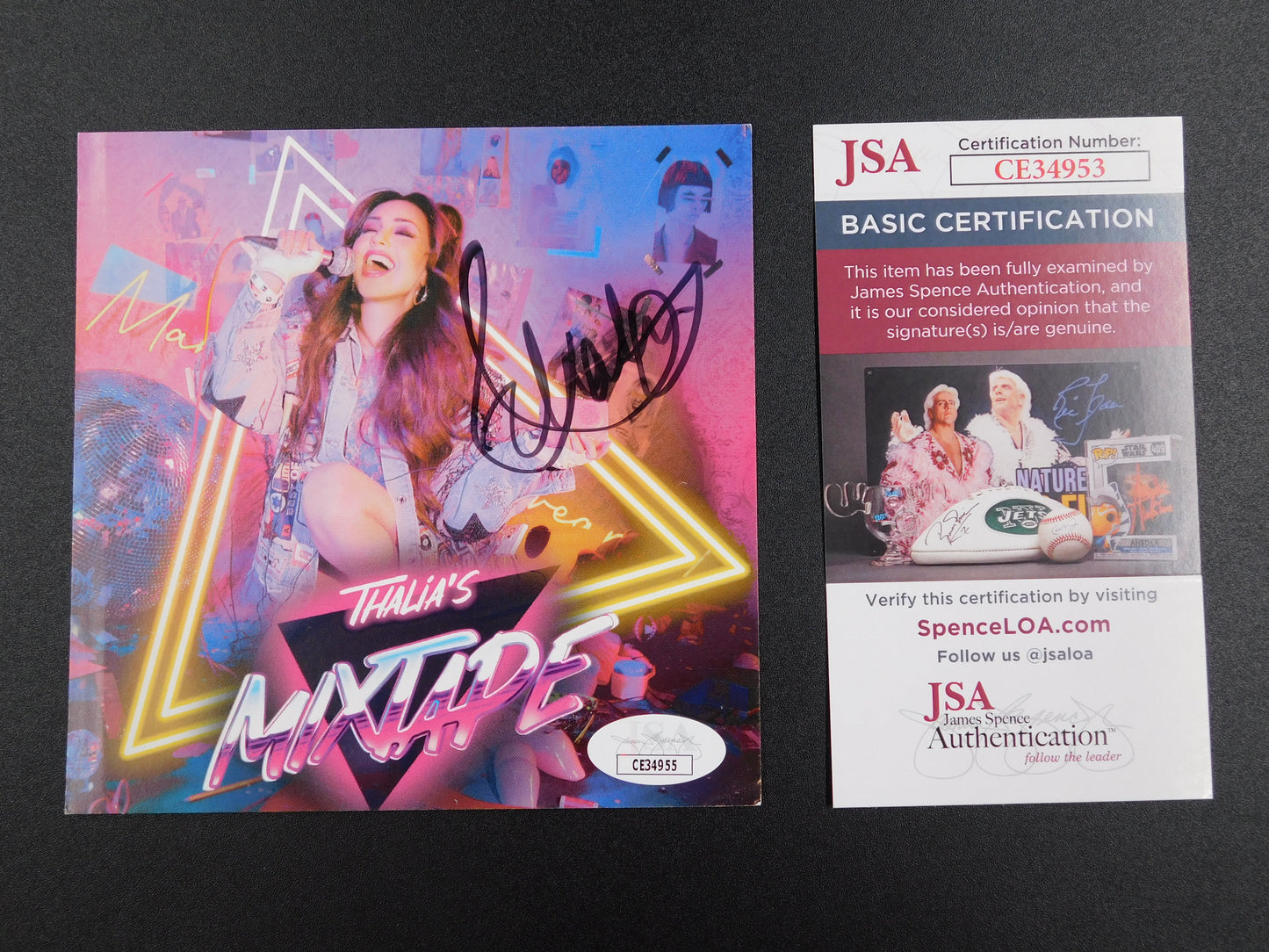 Thalia Signed Autographed CD Insert Photo Thalia's Mixtape Queen of Latin Pop JSA COA B