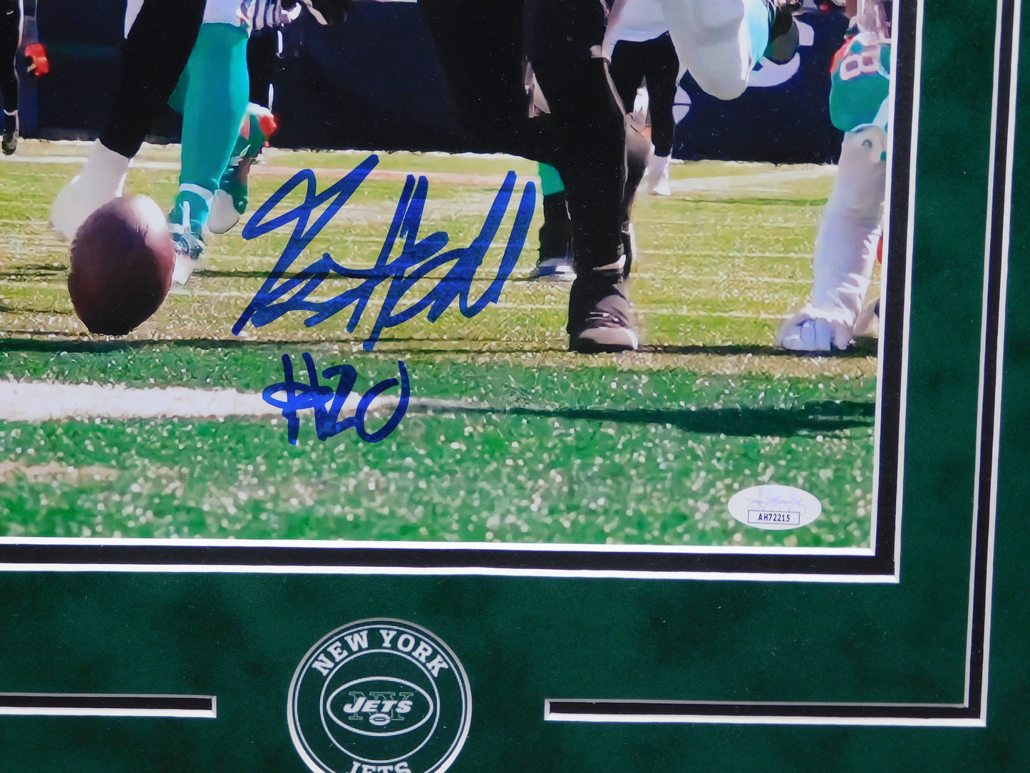 Breece Hall Signed Autographed Framed 11x14 Photo New York Jets JSA COA