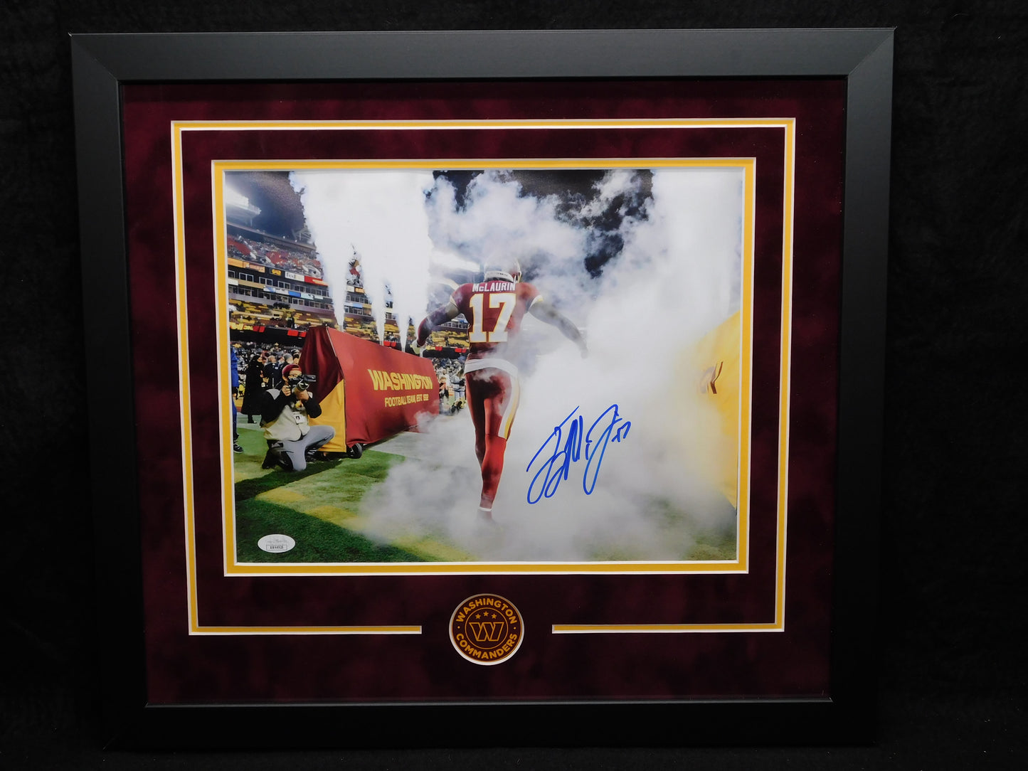Terry McLaurin Signed Autographed Framed 11x14 Photo Washington Commanders JSA COA