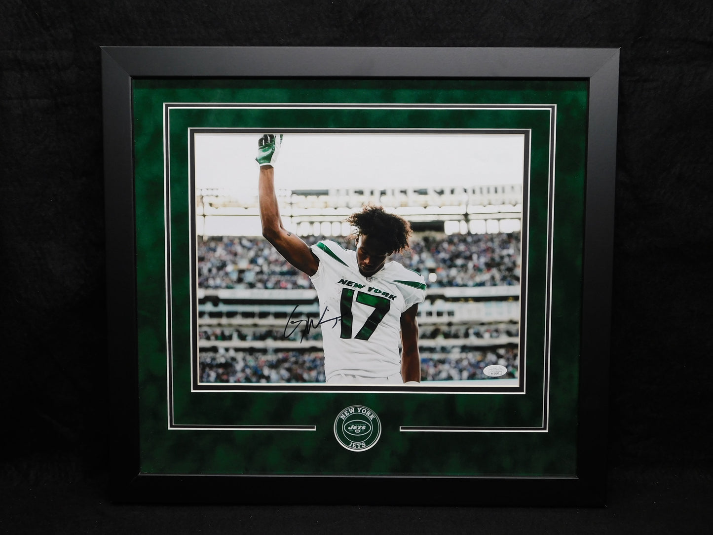 Garrett Wilson Signed Autographed Framed 11x14 Photo New York Jets OROY JSA COA C