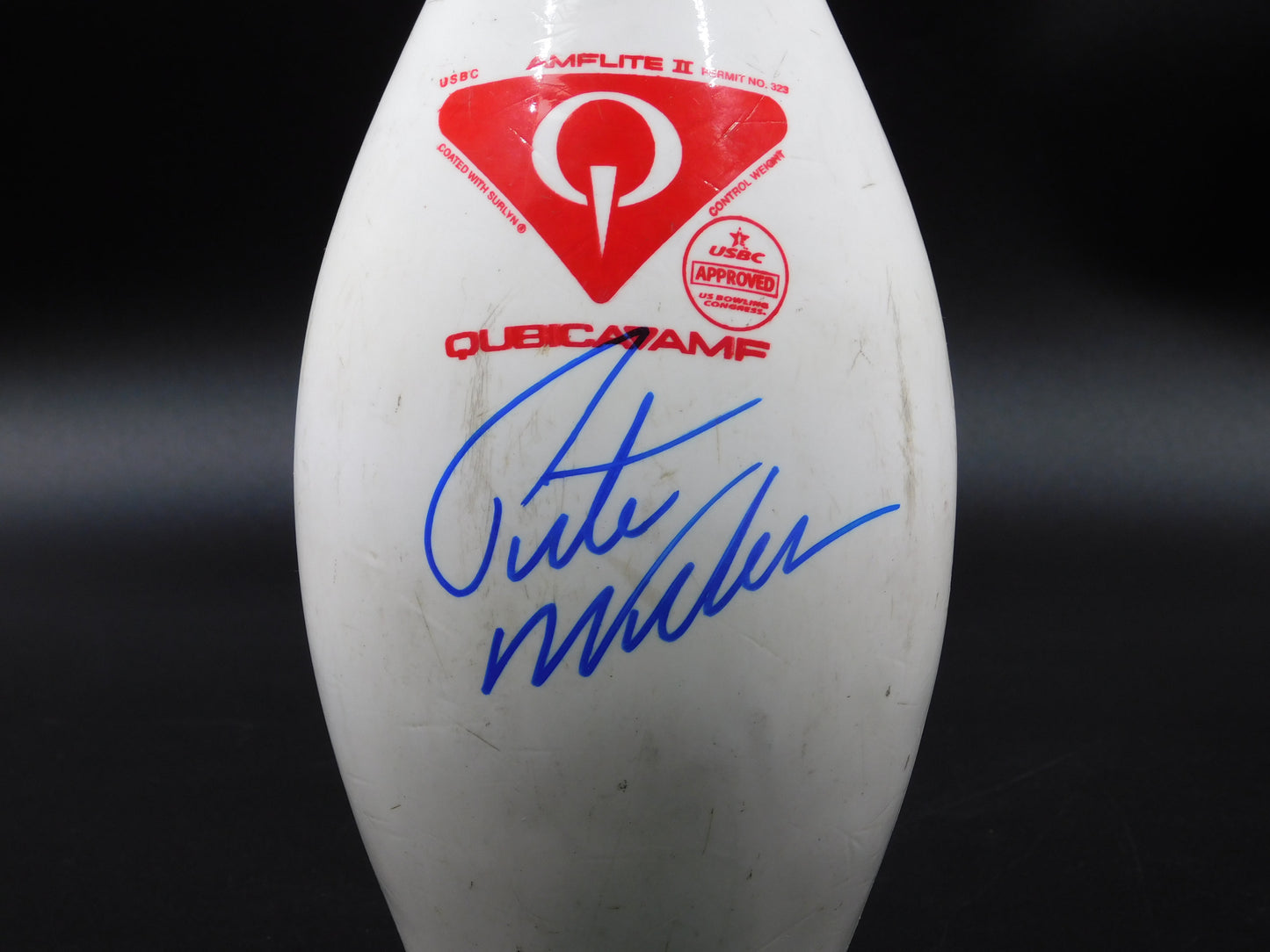 Pete Weber Signed Autographed Authentic Used Bowling Pin PBA USBC HOF JSA COA D