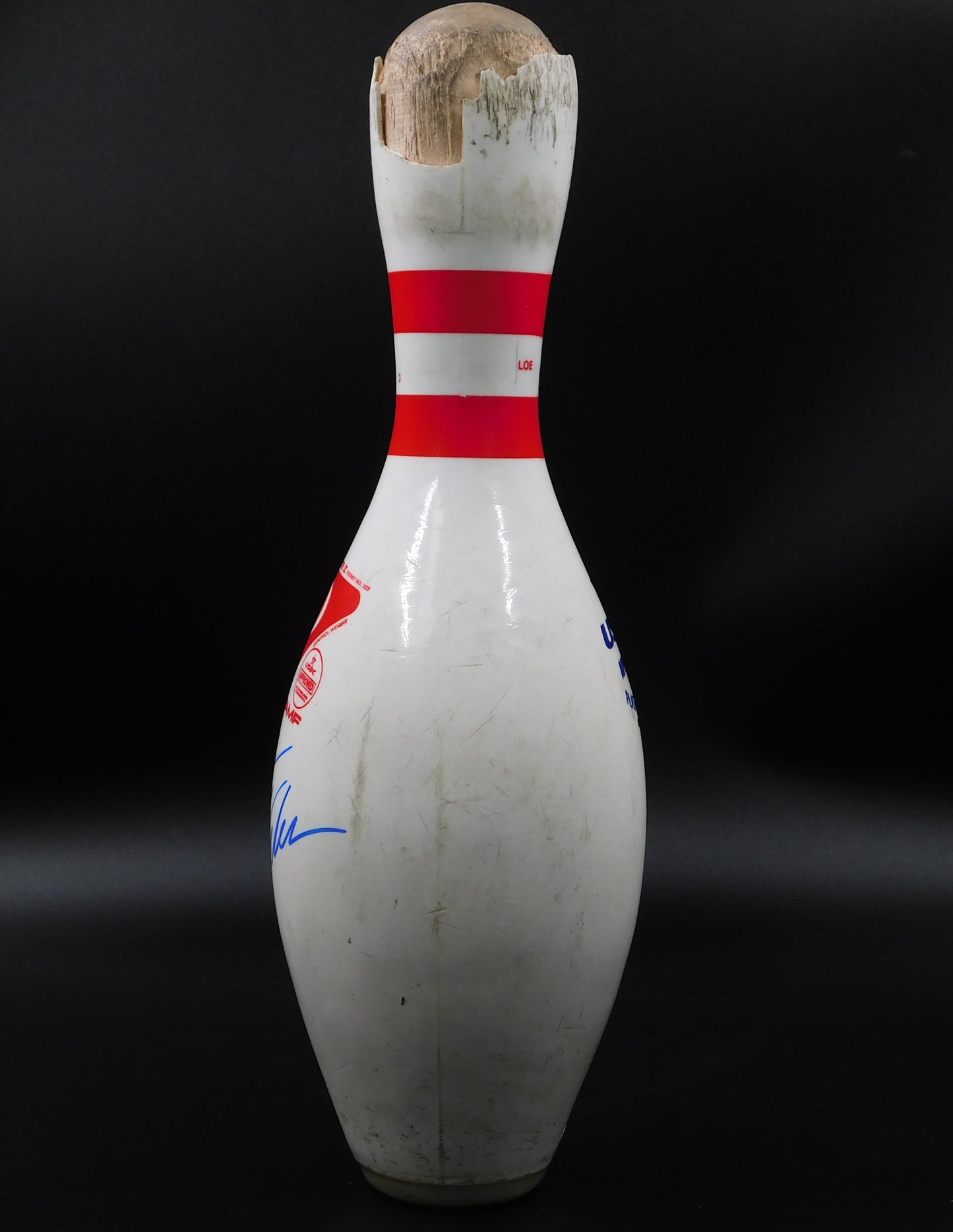 Pete Weber Signed Autographed Authentic Used Bowling Pin PBA USBC HOF JSA COA D