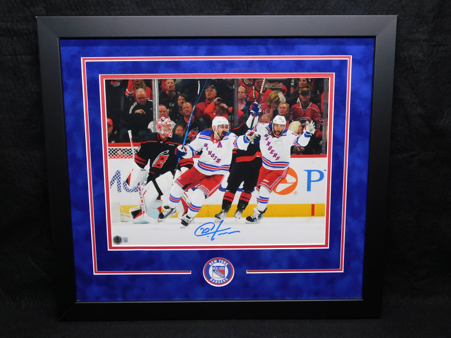 Chris Kreider Signed Autographed Framed 11x14 Photo New York Rangers BAS COA B