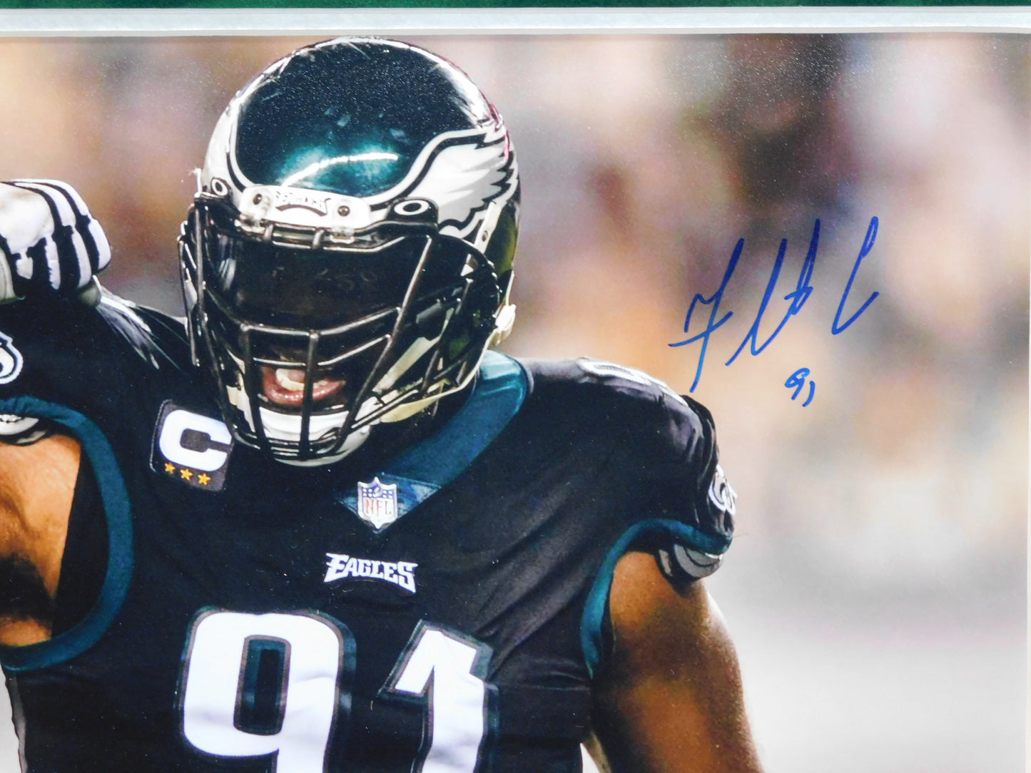 Fletcher Cox Signed Autographed Framed 11x14 Photo Philadelphia Eagles BAS COA C