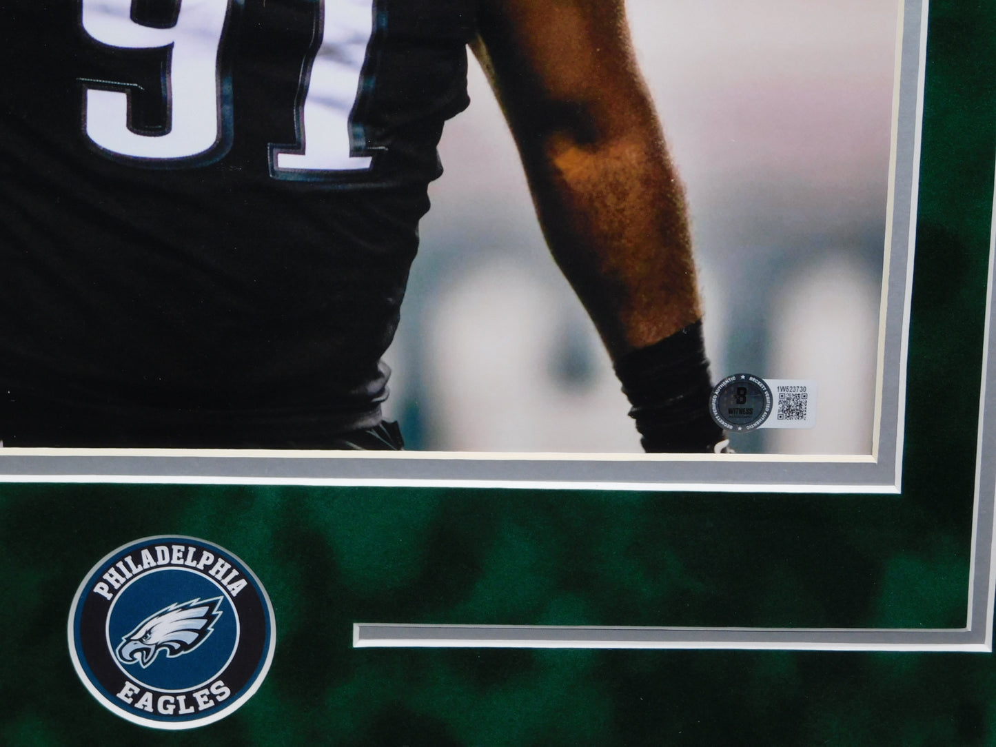 Fletcher Cox Signed Autographed Framed 11x14 Photo Philadelphia Eagles BAS COA C