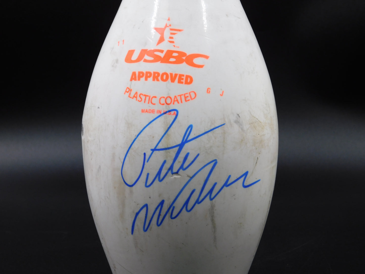 Pete Weber Signed Autographed Authentic Used Bowling Pin PBA USBC HOF JSA COA I