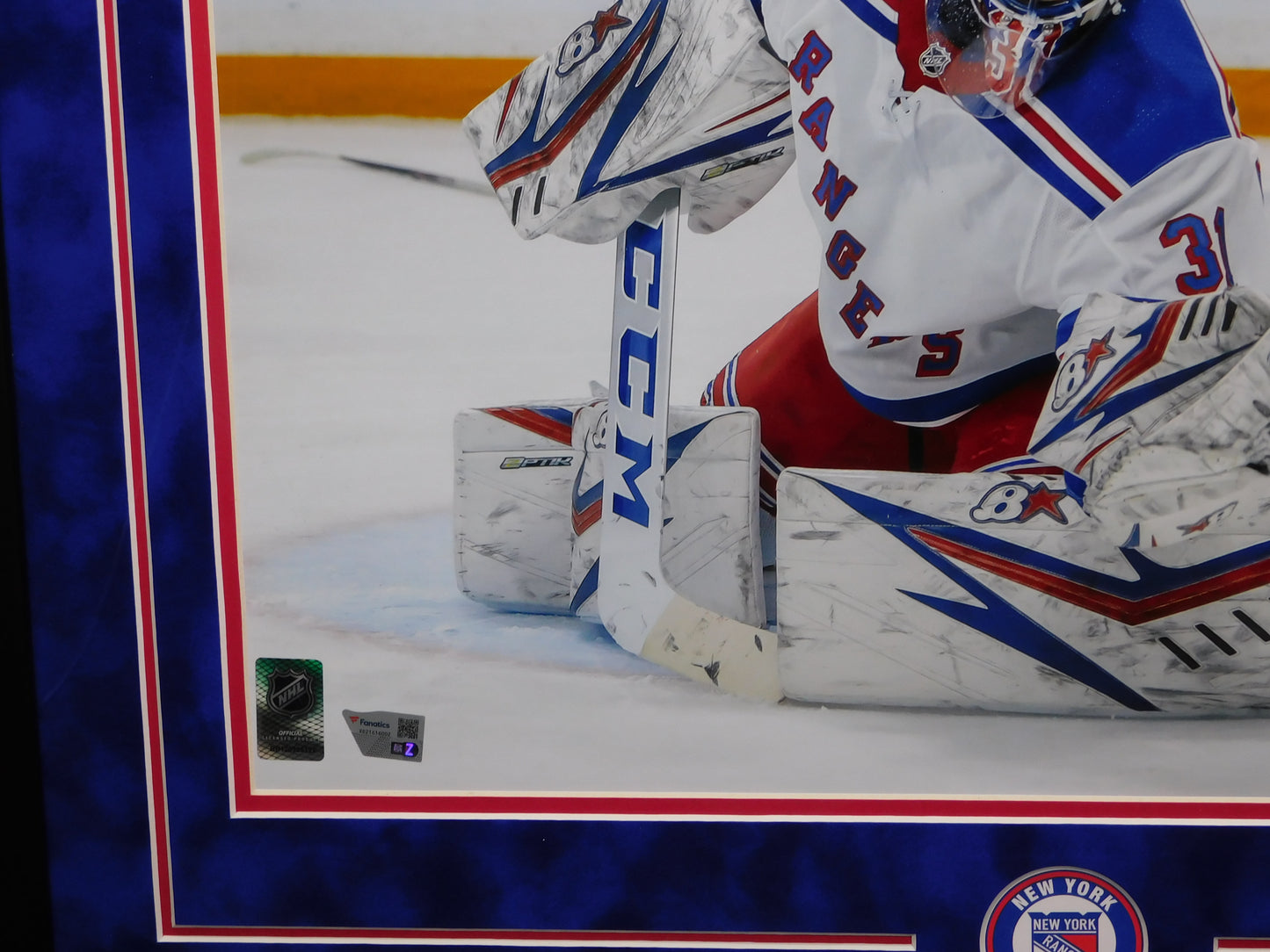 Igor Shesterkin Signed Autographed Framed 16x20 Photo New York Rangers Fanatics COA