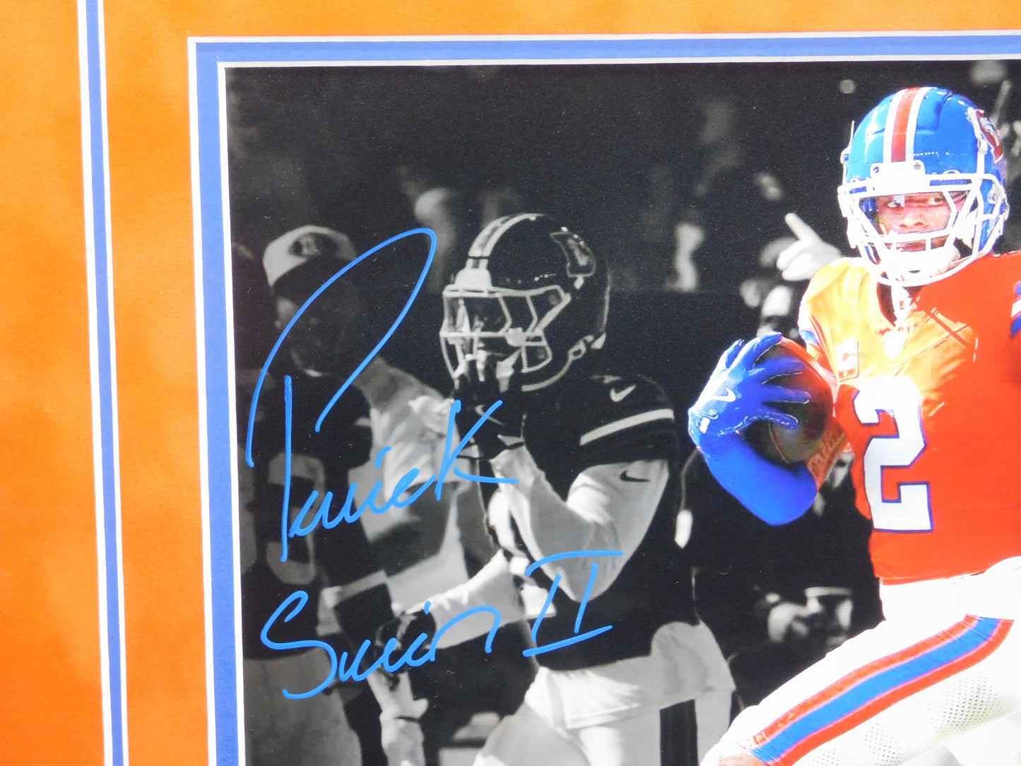 Patrick Surtain II PSII Signed Inscribed Framed 11x14 Photo Denver Broncos 2024 DPOY BAS COA