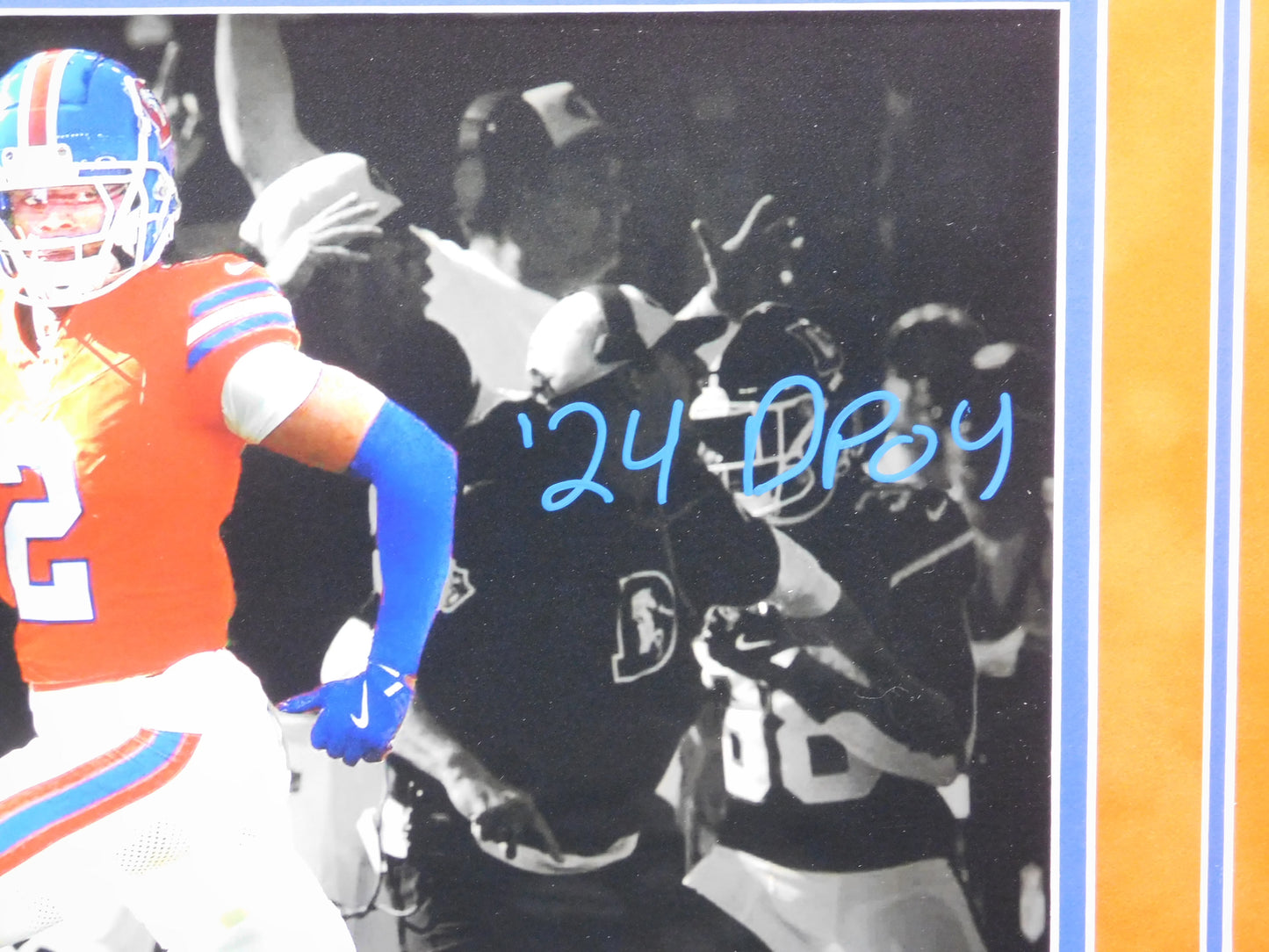 Patrick Surtain II PSII Signed Inscribed Framed 11x14 Photo Denver Broncos 2024 DPOY BAS COA