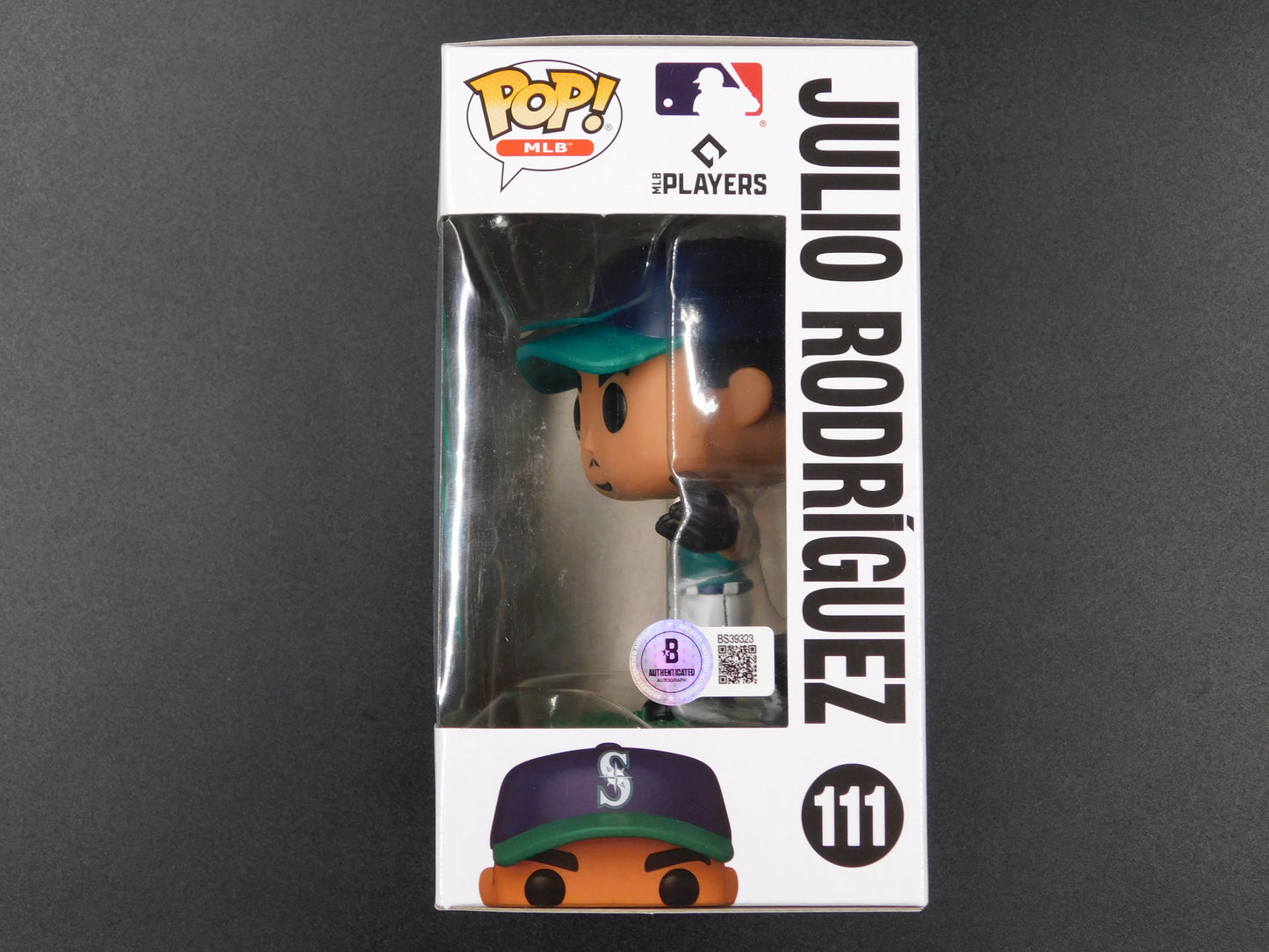 Julio Rodríguez J-Rod Signed Autographed Funko Pop 111 Seattle Mariners MLB BAS COA C