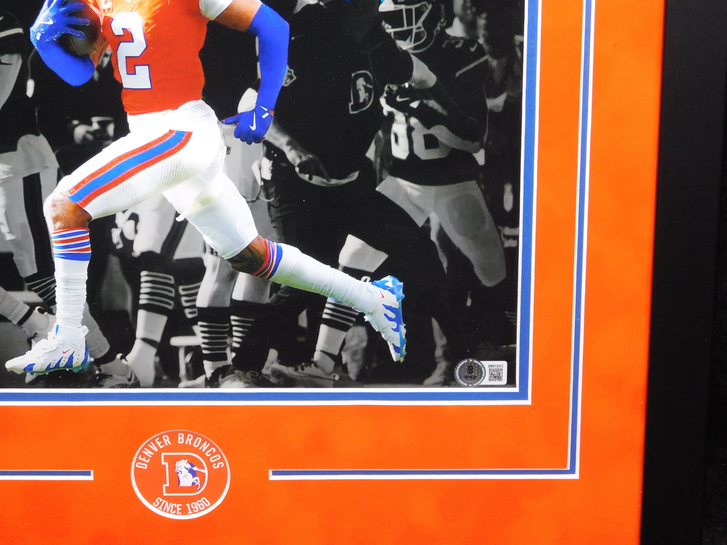 Patrick Surtain II PSII Signed Inscribed Framed 11x14 Photo Denver Broncos 2024 DPOY BAS COA B