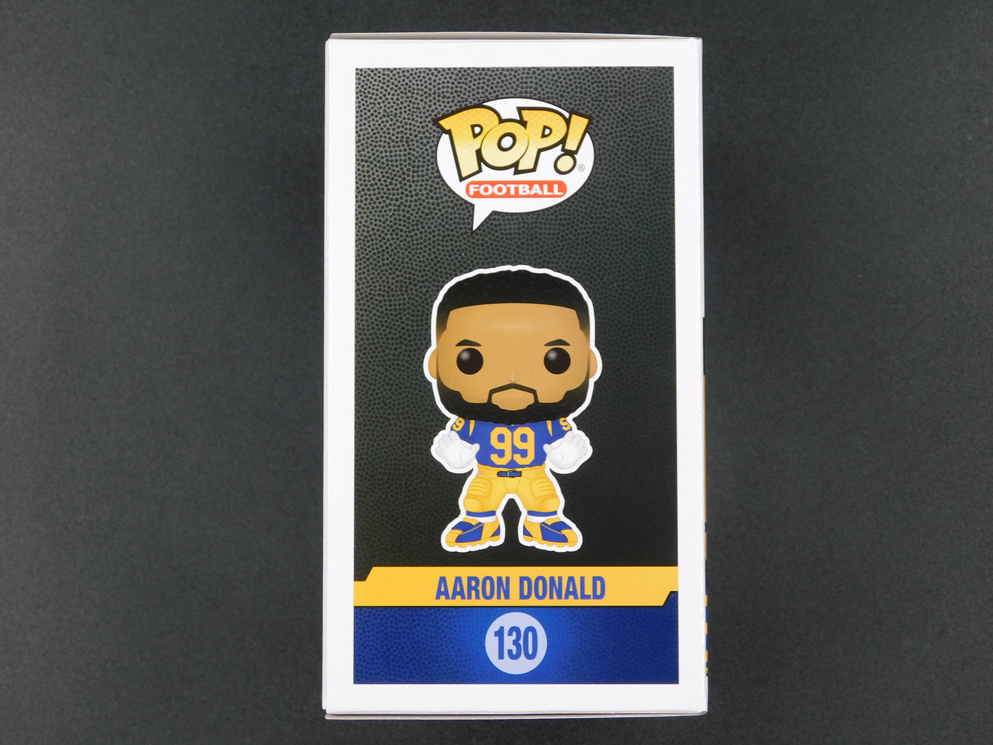 Aaron Donald Signed Autographed Funko Pop 130 Los Angeles Rams HOF JSA COA