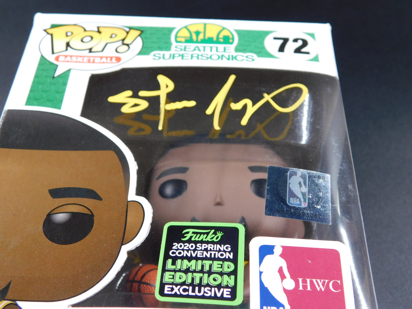 Shawn Kemp Signed Autographed Funko Pop 72 LE Seattle Supersonics NBA BAS COA B