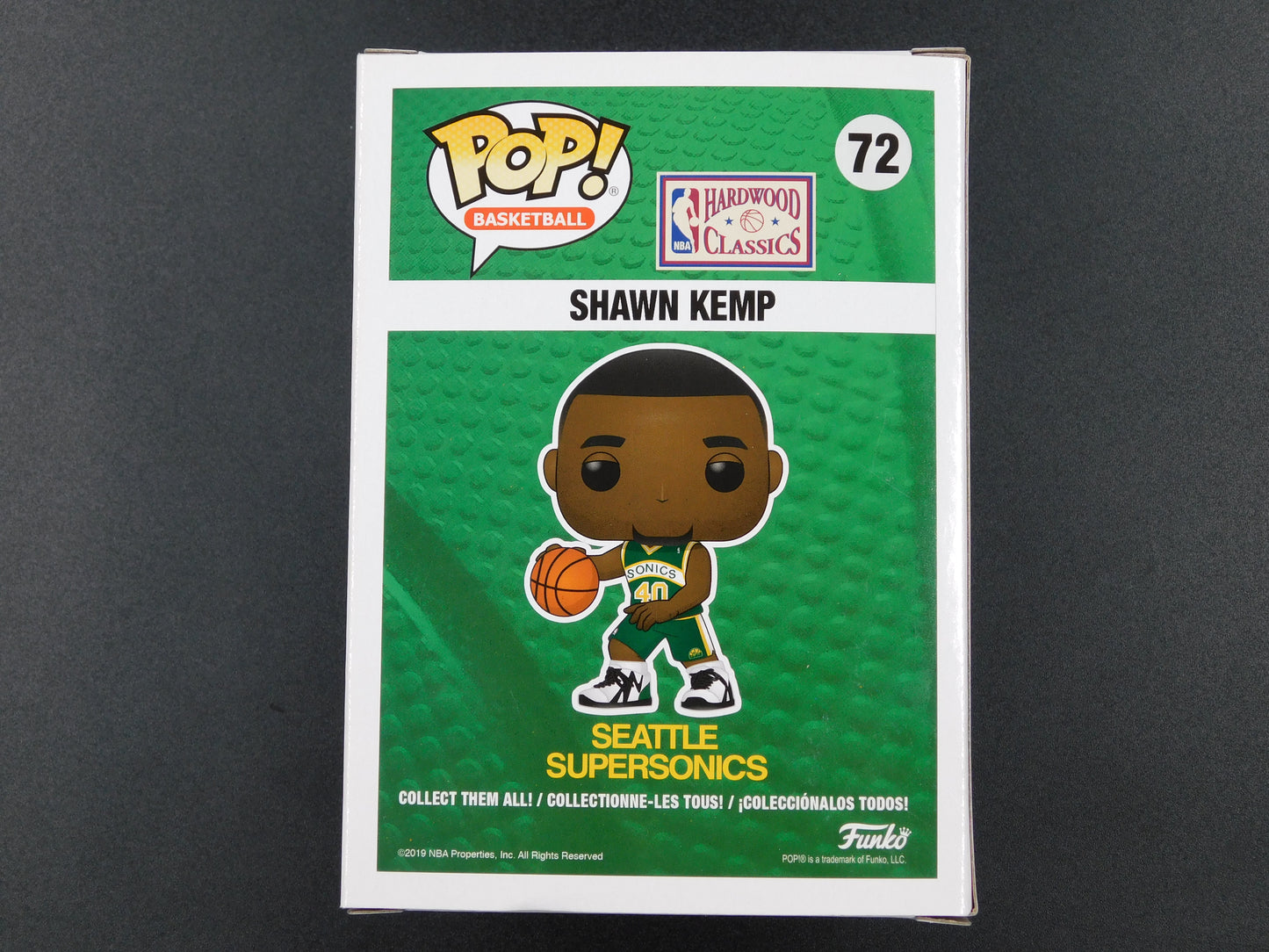 Shawn Kemp Signed Autographed Funko Pop 72 LE Seattle Supersonics NBA BAS COA B