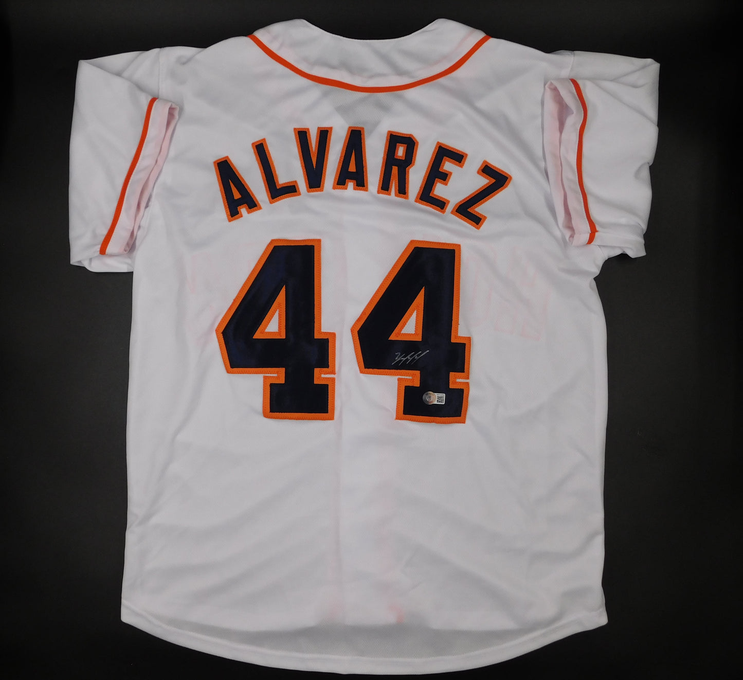 Yordan Alvarez Signed Autographed Houston Astros White Baseball Jersey BAS COA
