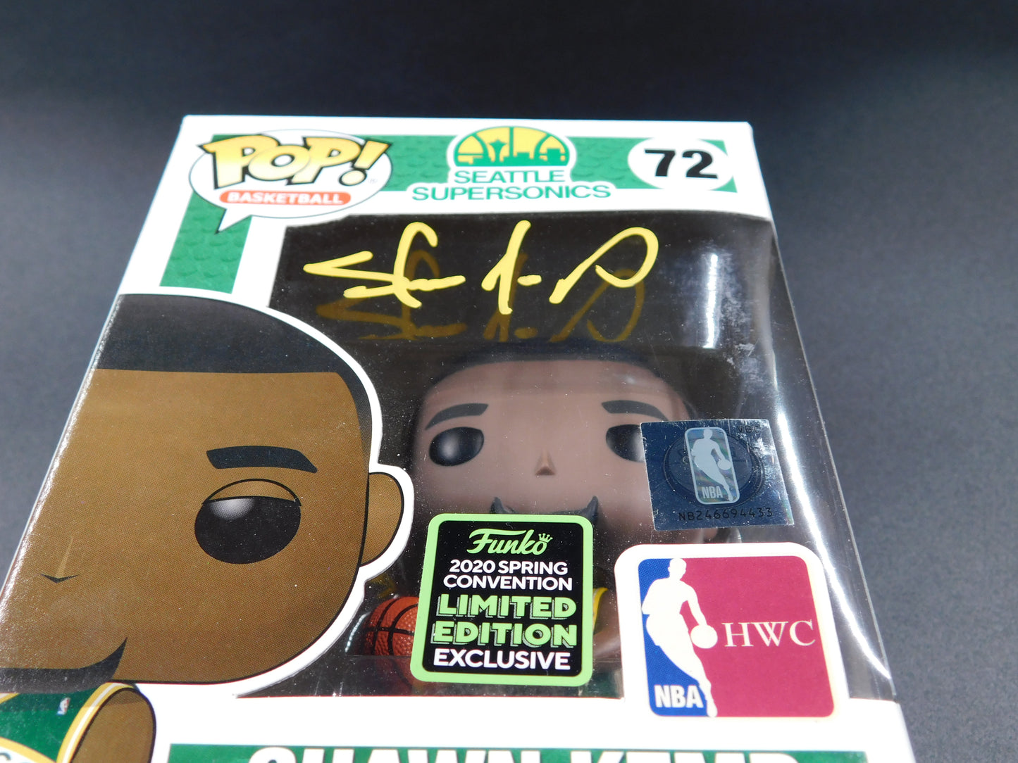 Shawn Kemp Signed Autographed Funko Pop 72 LE Seattle Supersonics NBA BAS COA D