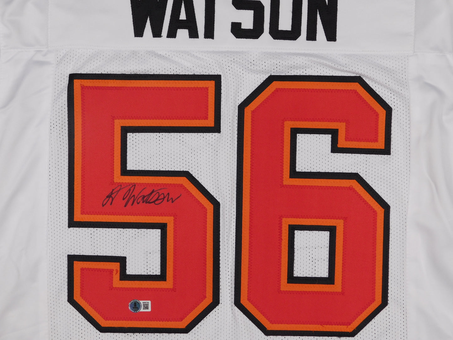 Desmond Watson Signed Autographed Tampa Bay Buccaneers White Football Jersey BAS COA