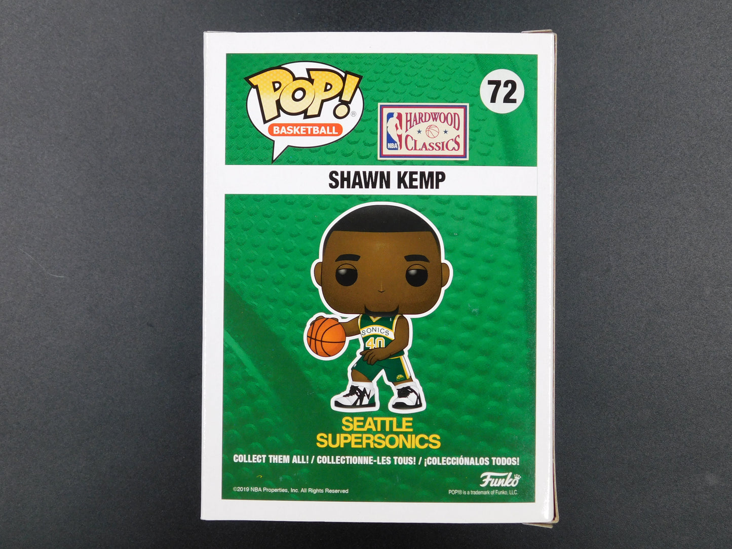 Shawn Kemp Signed Autographed Funko Pop 72 LE Seattle Supersonics NBA BAS COA D
