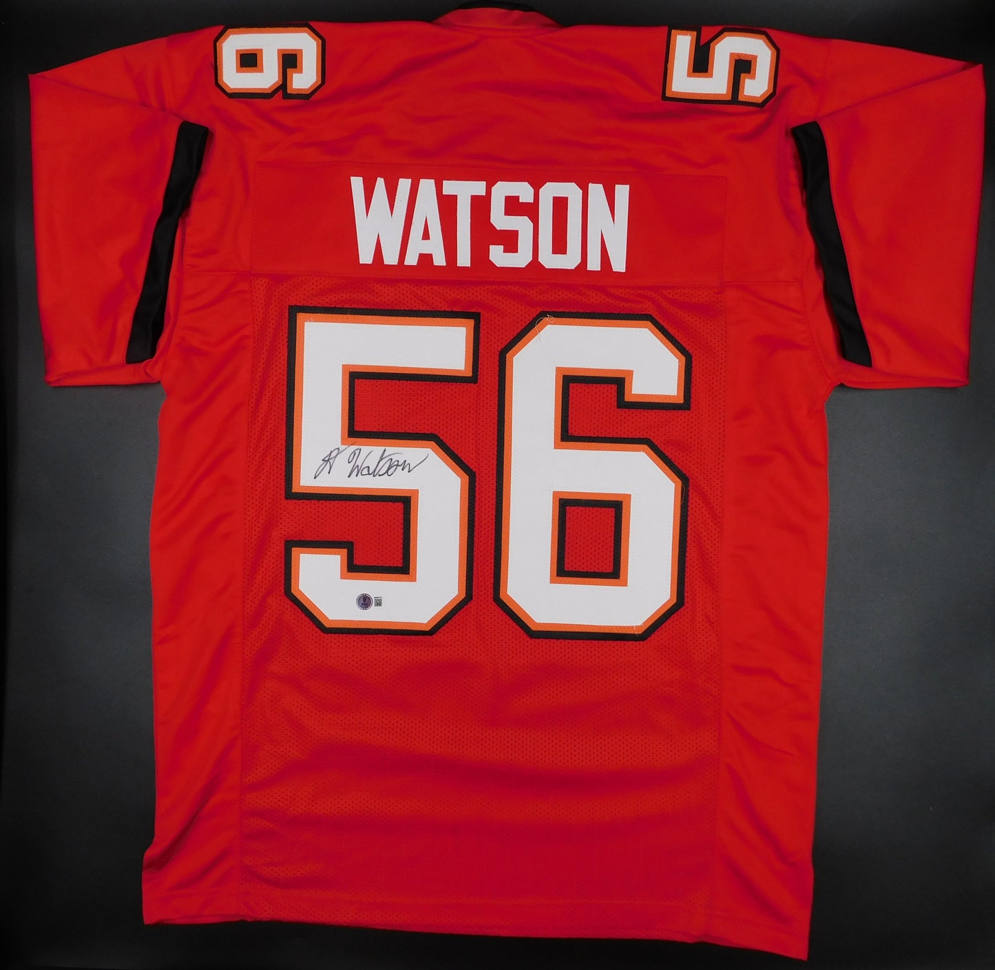 Desmond Watson Signed Autographed Tampa Bay Buccaneers Red Football Jersey BAS COA
