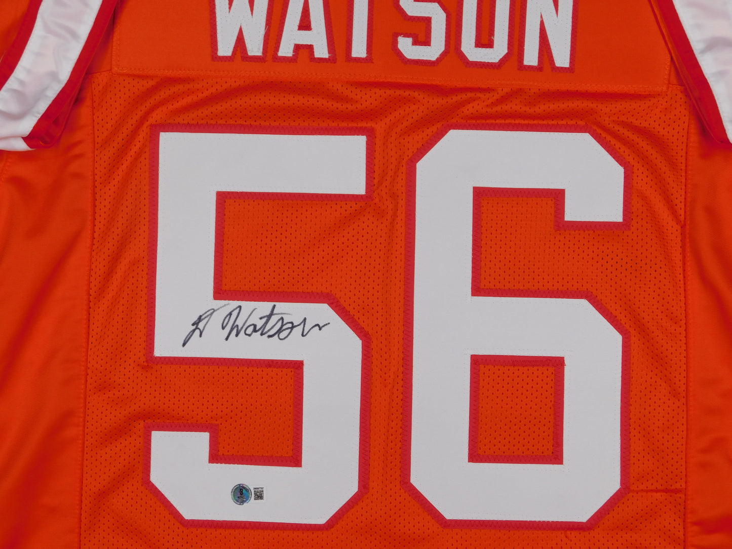 Desmond Watson Signed Autographed Tampa Bay Buccaneers Throwback Creamsicle Football Jersey BAS COA