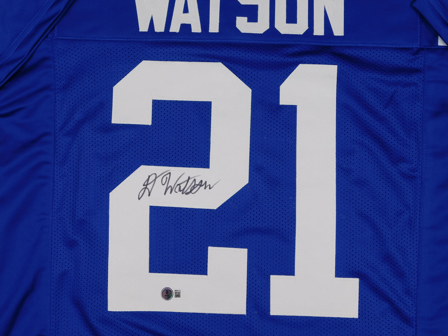 Desmond Watson Signed Autographed Florida Gators Blue Football Jersey Buccaneers BAS COA