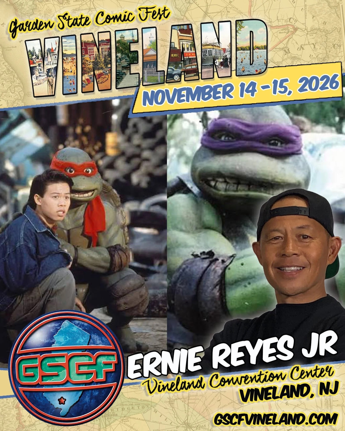 Ernie Reyes Jr. Autograph Signing Send-In for Garden State Comic Fest! Deadline 11/9/26