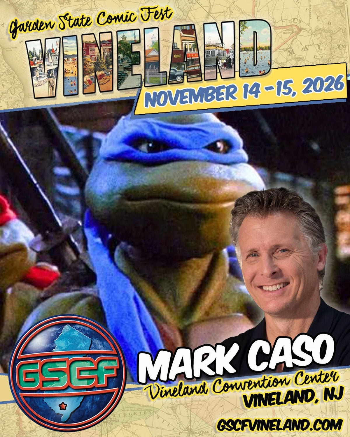 Mark Caso Autograph Signing Send-In for Garden State Comic Fest! Deadline 11/9/26
